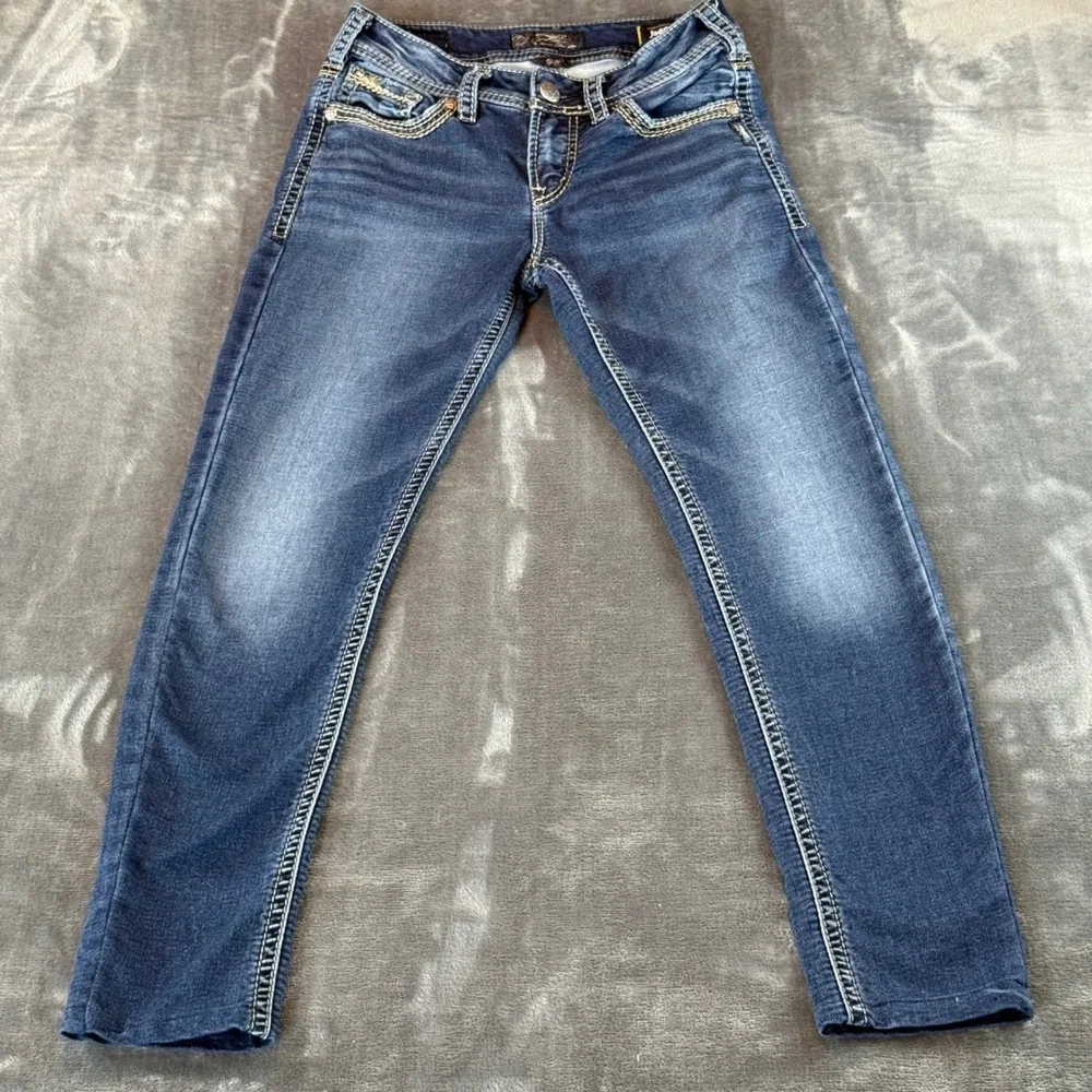 Silver Women's Jeans Suki‎ Mid Pencil Skinny Joga Jeans W28 L31